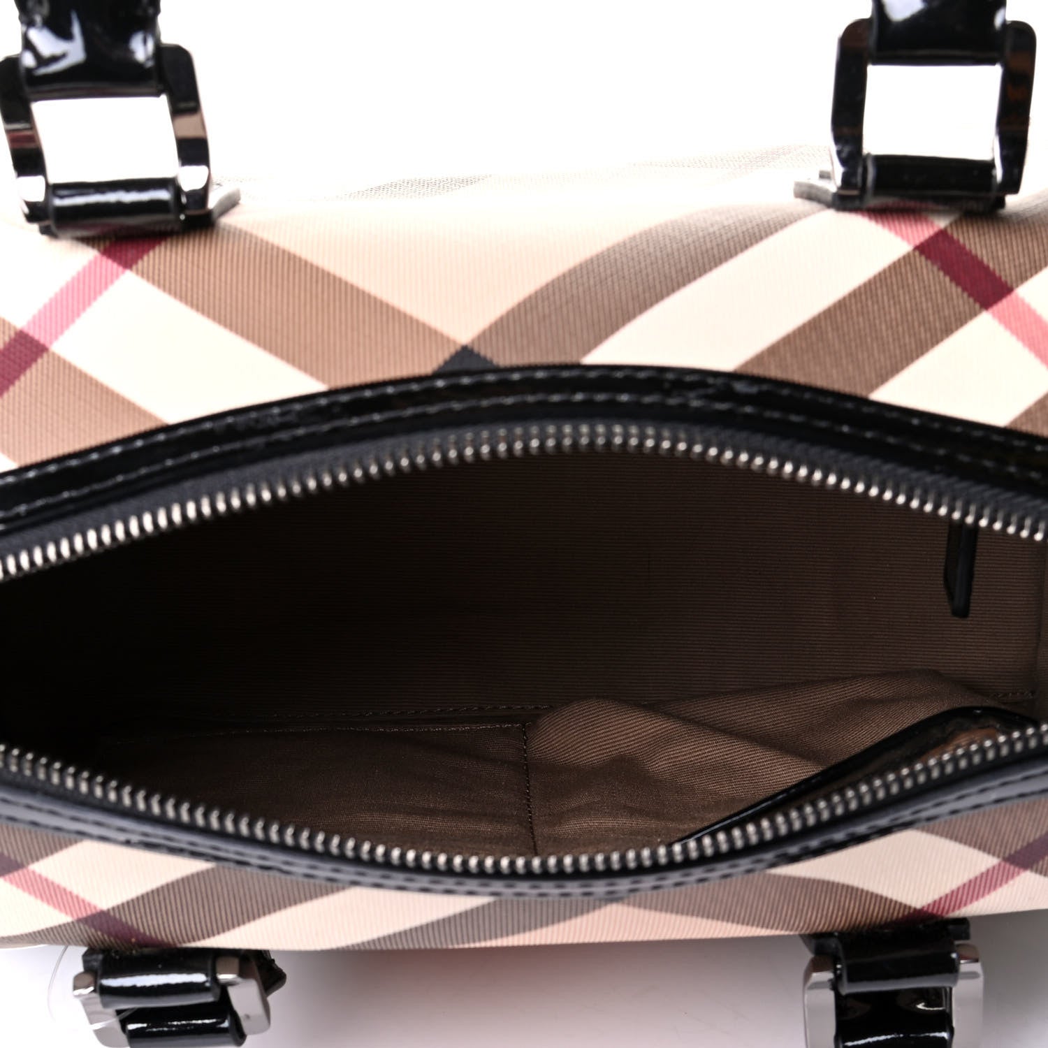 Burberry Nova Check Small Chester Bowling Bag Black 4 of 6