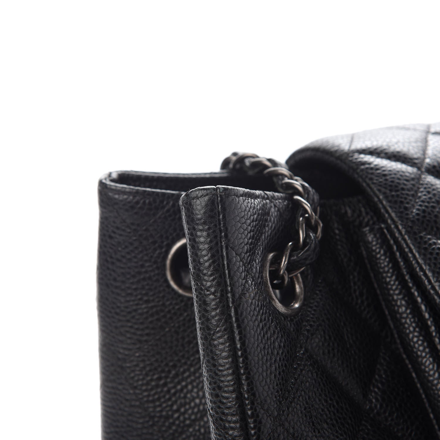 Chanel Caviar Quilted Flap Tote Black 13 of 14
