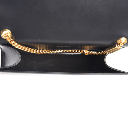 Saint Laurent Smooth Calfskin Medium Classic Monogram Kate Tassel Satchel Black 5 of 8