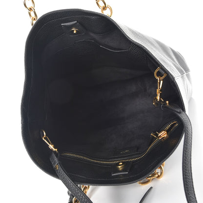 Tom Ford Grained Calfskin Large Carine Tote Black 5 of 6
