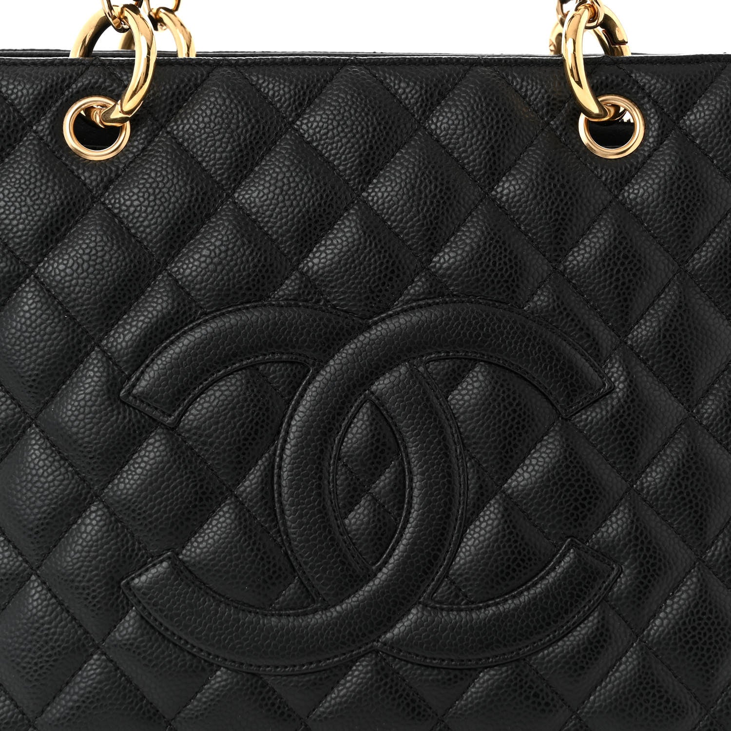 Chanel Caviar Quilted Grand Shopping Tote GST Black 8 of 11