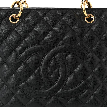 Chanel Caviar Quilted Grand Shopping Tote GST Black 8 of 11
