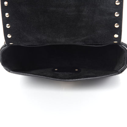 Valentino Garavani Pebbled Calfskin Mini Rockstud Crossbody Bag Black 5 of 10