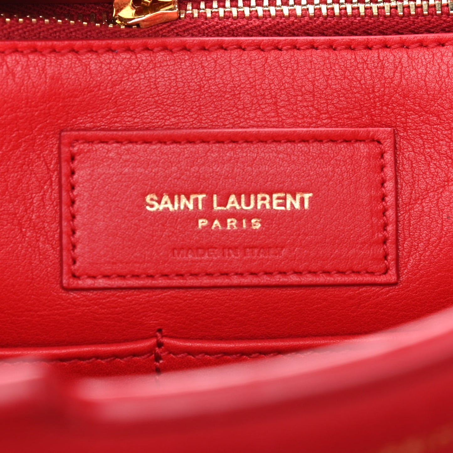 Calfskin Medium Classic Y Cabas Red