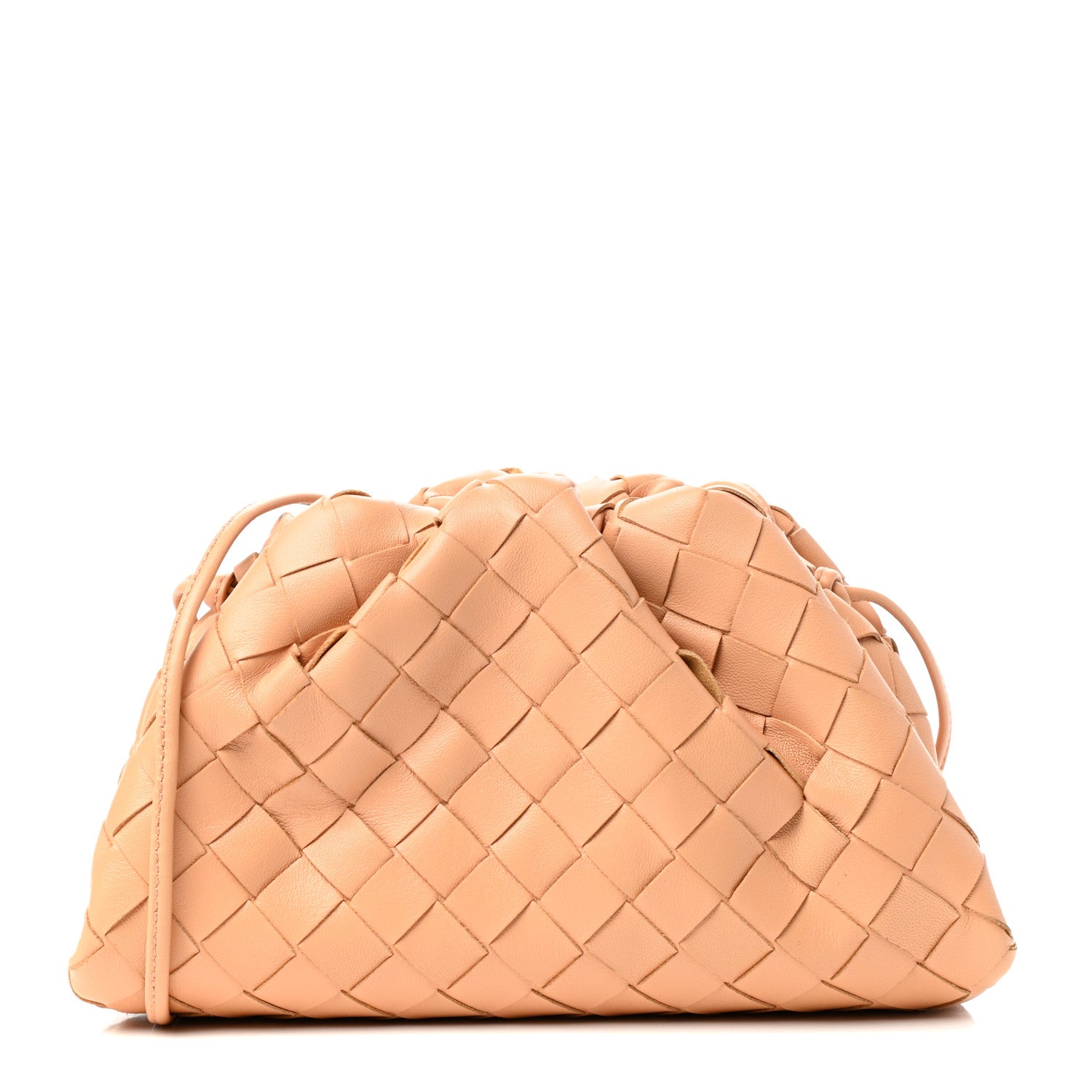 Bottega Veneta Nappa Intrecciato The Mini Pouch Almond 1 of 10