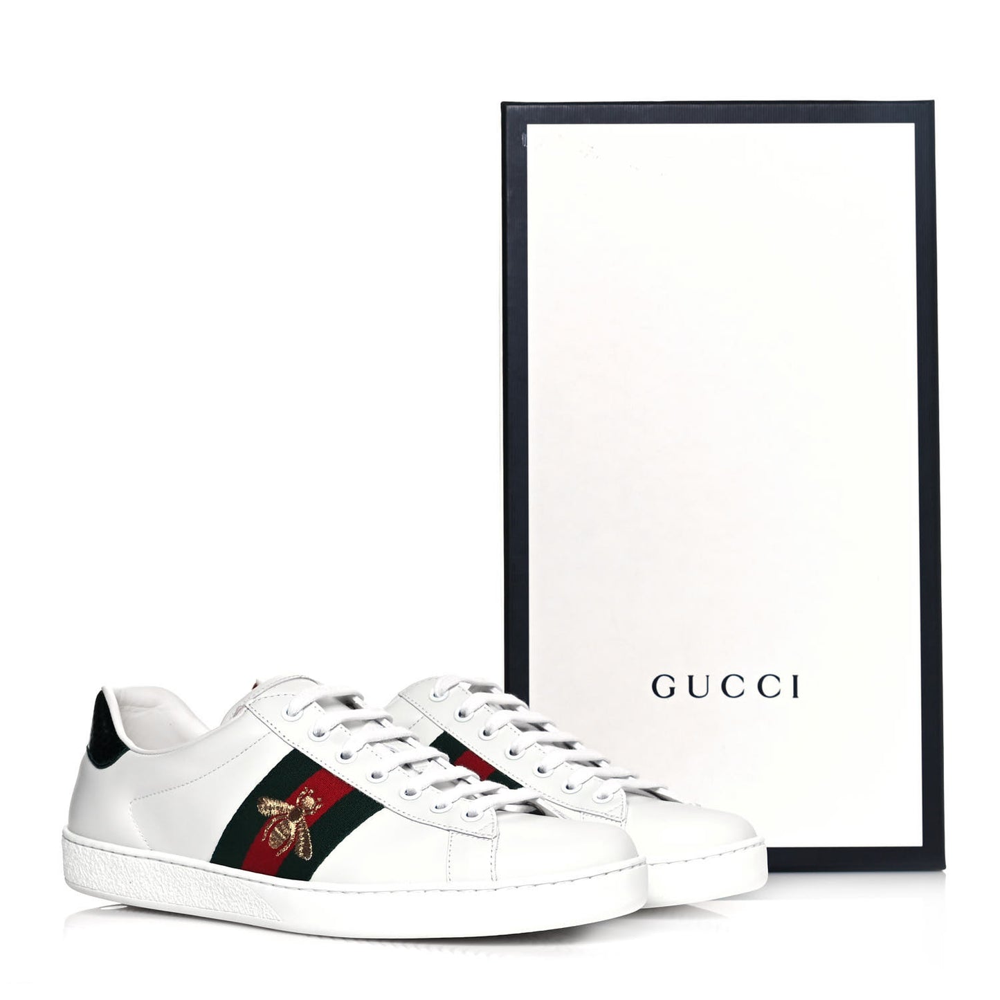 Miro Soft Calfskin Laminated Ayers Web Bee Embroidered Mens Ace Sneakers 8 White Red Flame Green