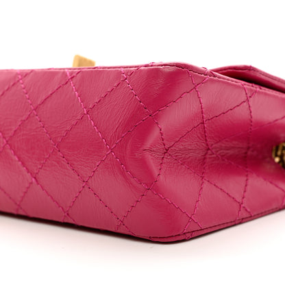 Chanel Aged Calfskin Quilted 2.55 Reissue Mini Flap Fuchsia 9 of 9