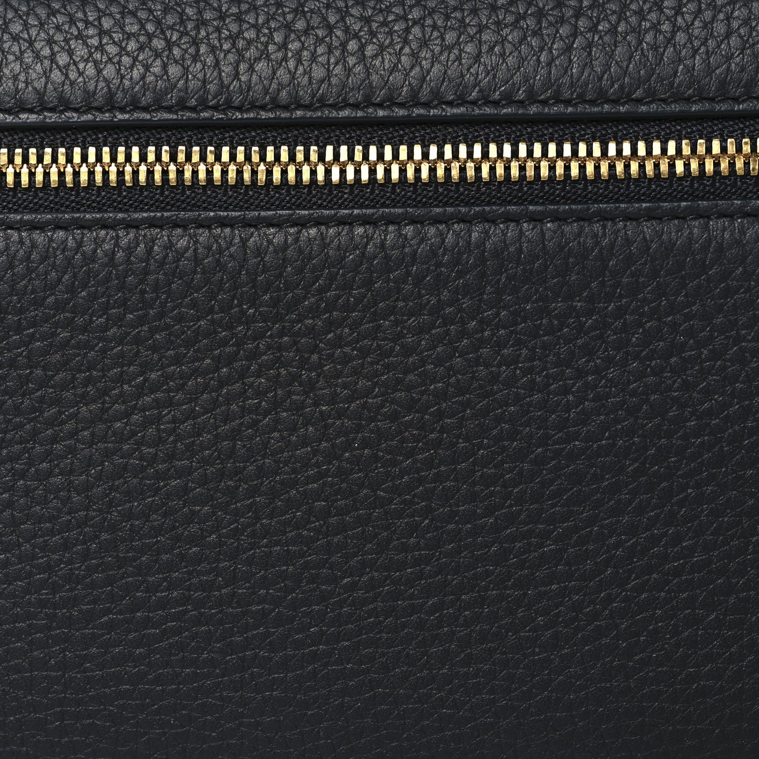 Loro Piana Grained Calfskin L19 Extra Pocket Pouch Navy Blue 7 of 10