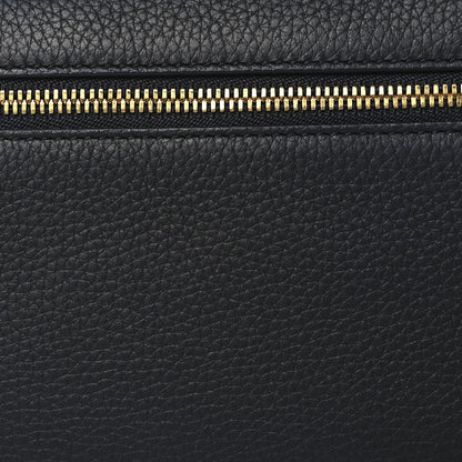 Loro Piana Grained Calfskin L19 Extra Pocket Pouch Navy Blue 7 of 10