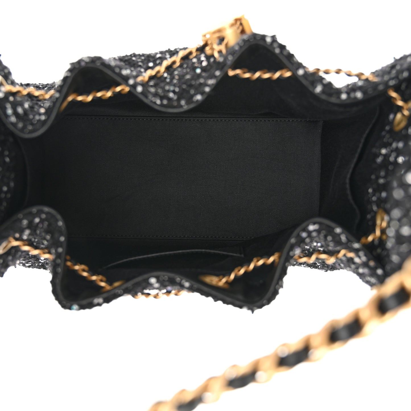 Tweed Quilted Small Chanel 25 Handbag Black