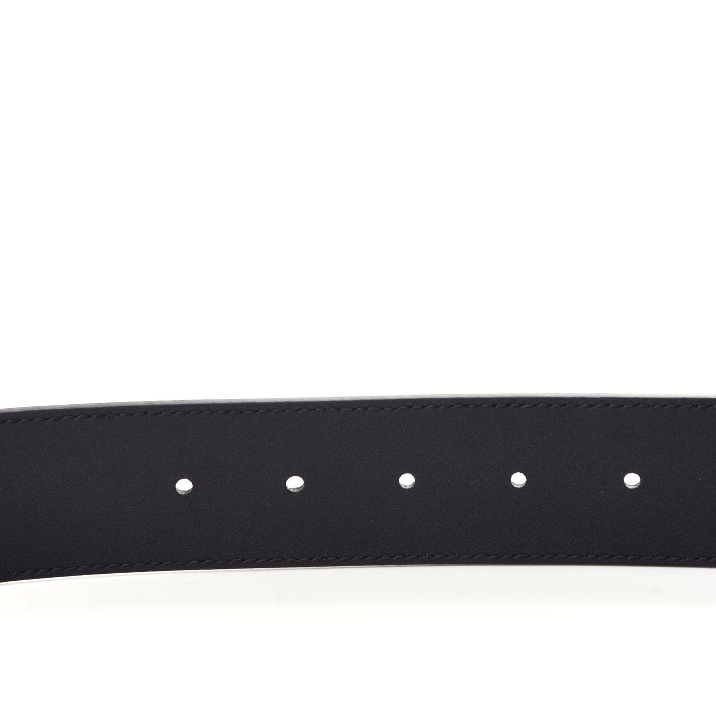 Textured Dollar Calfskin Nickel Double G 40mm Belt 90 36 Black