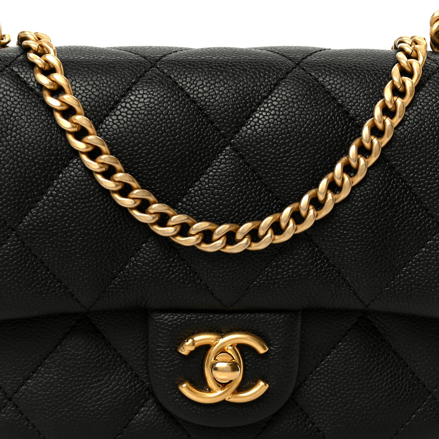Chanel Caviar Quilted Mini Sweetheart Rectangular Flap Black 9 of 12