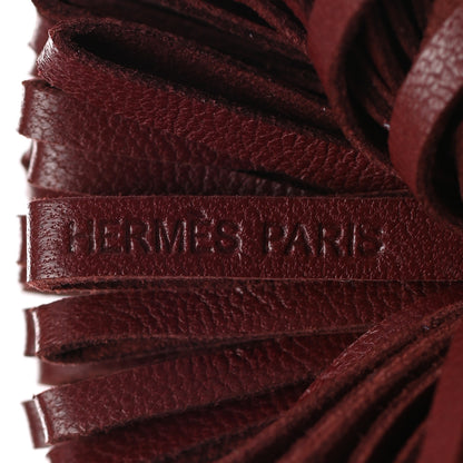 Hermes Lambskin Carmen Uno-Dos Key Holder Black Rouge H 3 of 4