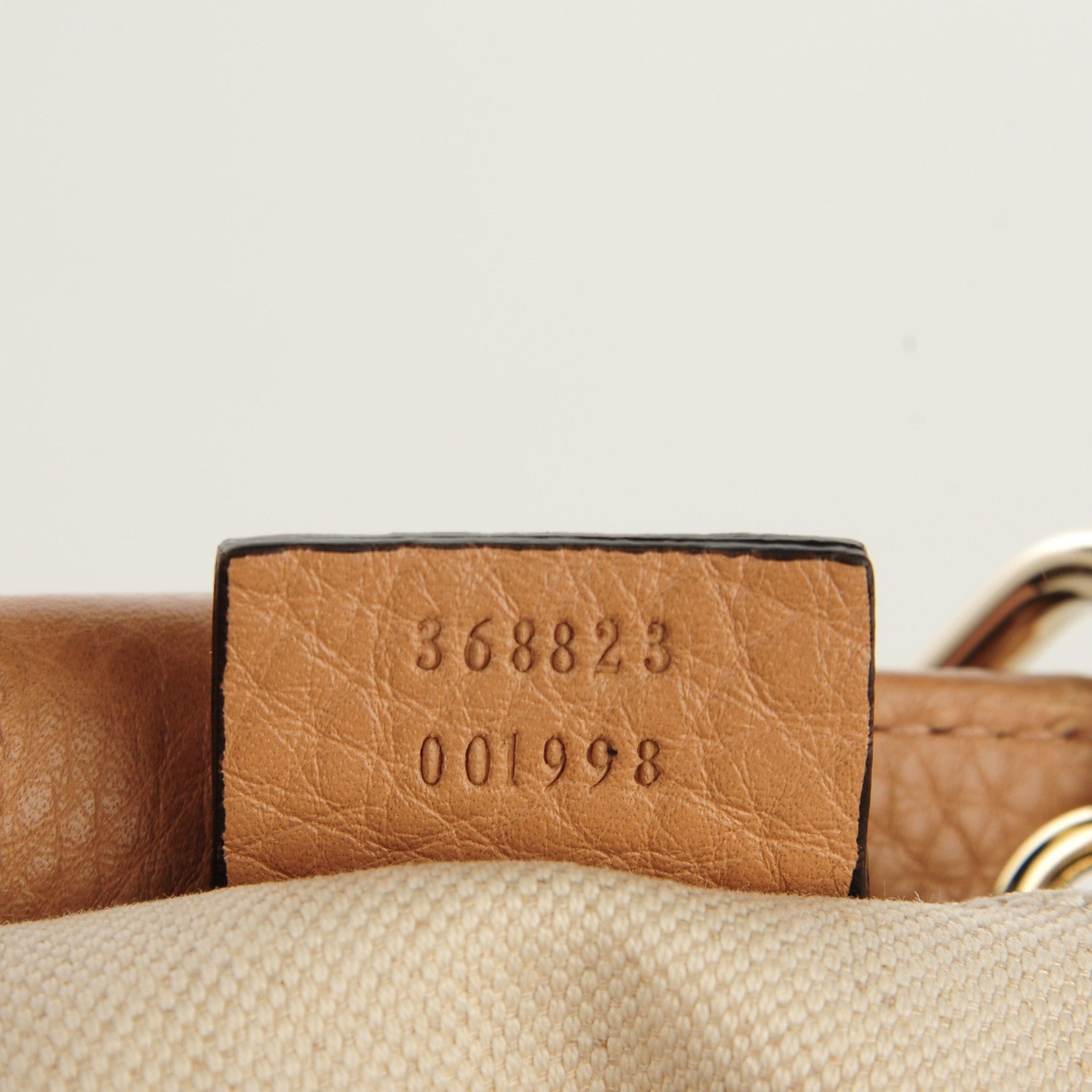 Gucci Cellarius Calfskin Mini Bamboo Shopper Tote Camelia 6 of 7