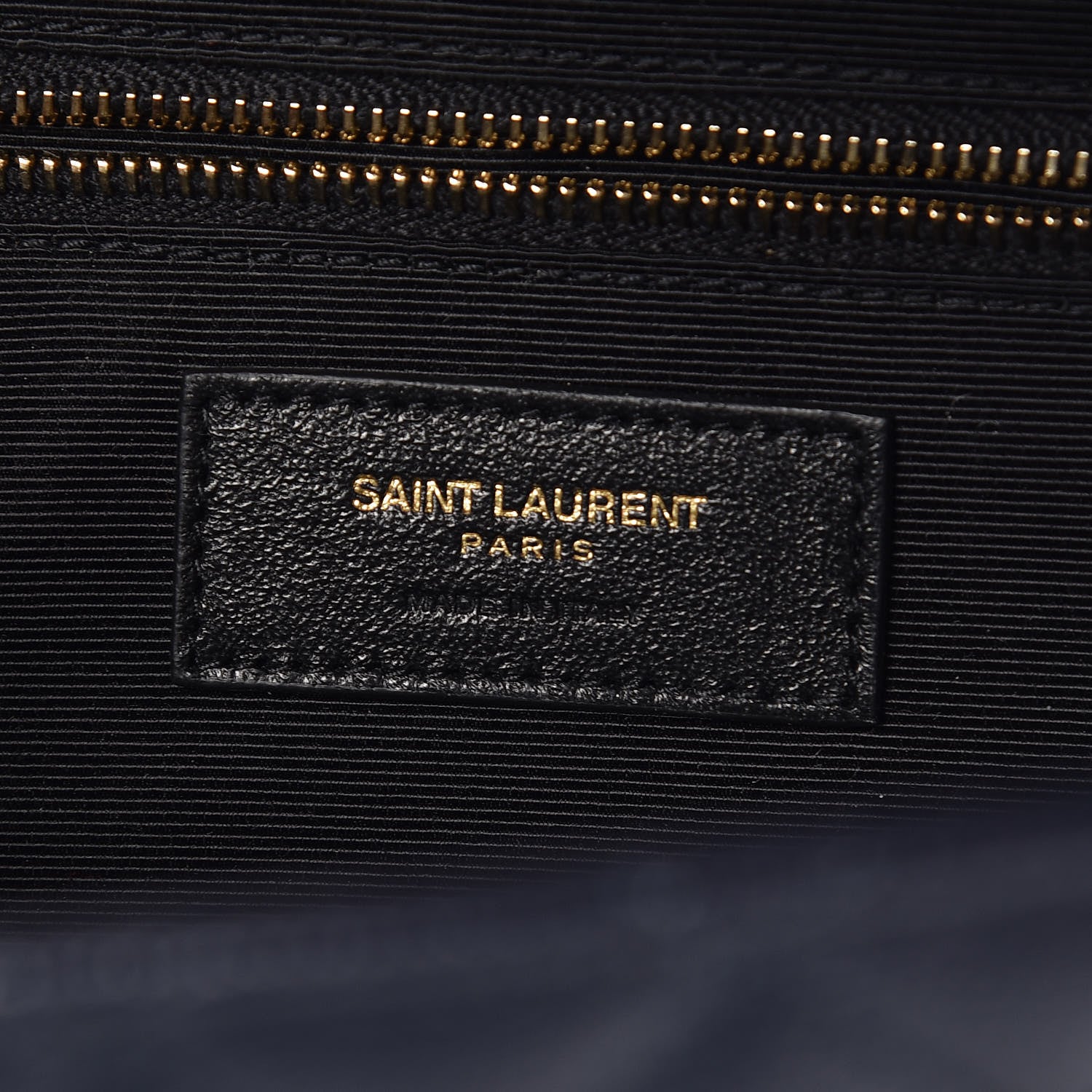 Saint Laurent Grain De Poudre Mixed Matelasse Large Triquilt Monogram Satchel Deep Marine 8 of 8