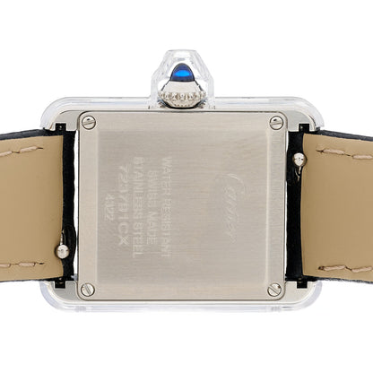 Cartier Stainless Steel Calfskin 22mm Must de Cartier Tank Quartz Watch 4 of 5