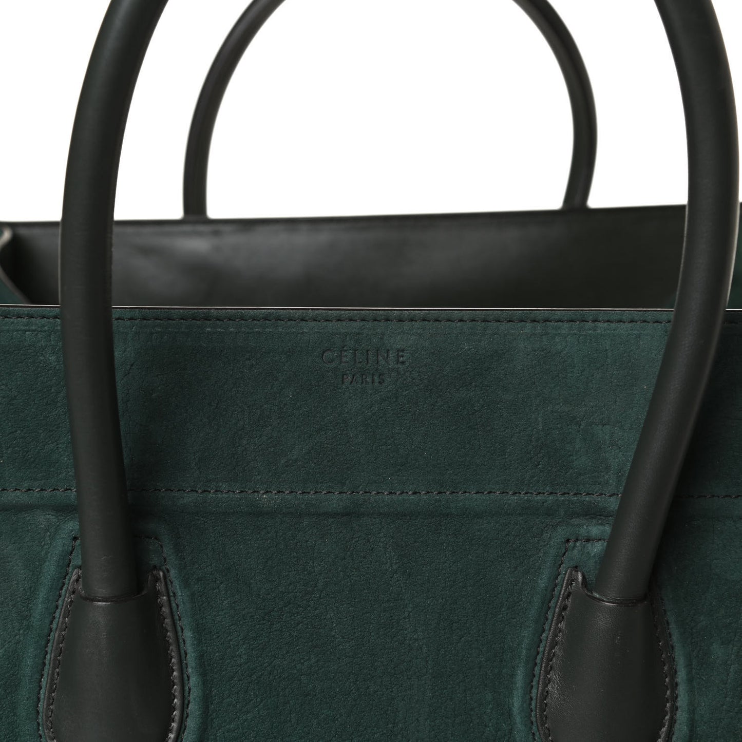 Nubuck Medium Phantom Luggage Bottle Green
