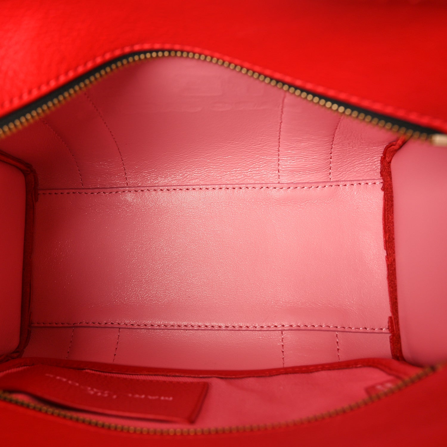 Marc Jacobs Grained Calfskin Small The Tote Bag Red 5 of 11