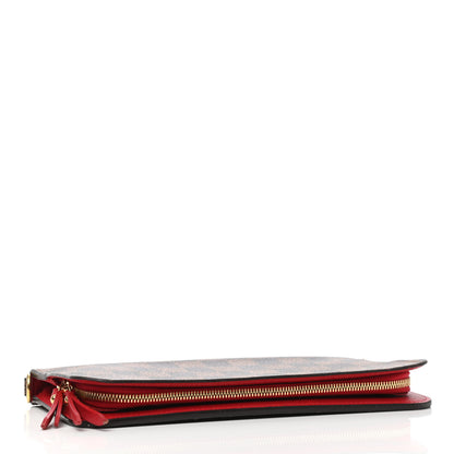 Louis Vuitton Damier Ebene Insolite Wallet Red 3 of 4