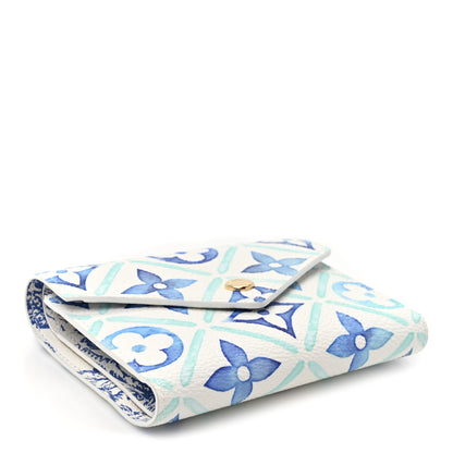 Louis Vuitton Monogram Tiles By The Pool Victorine Wallet Blue Blue 4 of 7