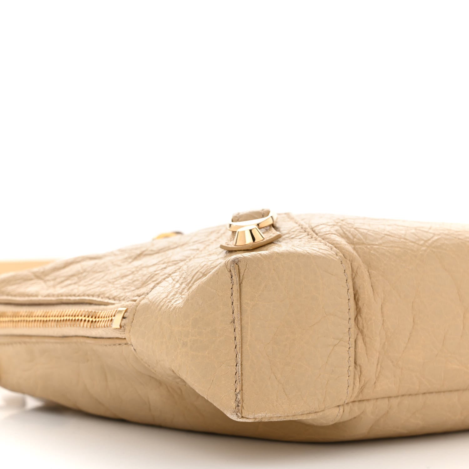 Balenciaga Agneau Classic Gold Hardware XS Reporter Crossbody Beige Sable 9 of 10