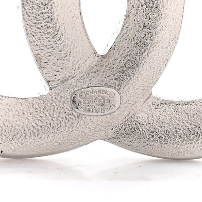 Chanel Crystal CC Brooch Silver 4 of 5