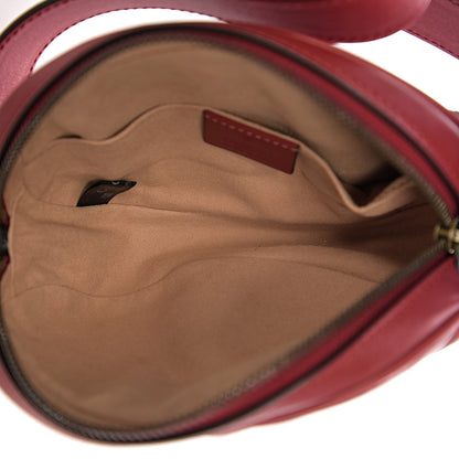 Gucci Calfskin Matelasse GG Marmont Belt Bag 95 38 Hibiscus Red 4 of 9