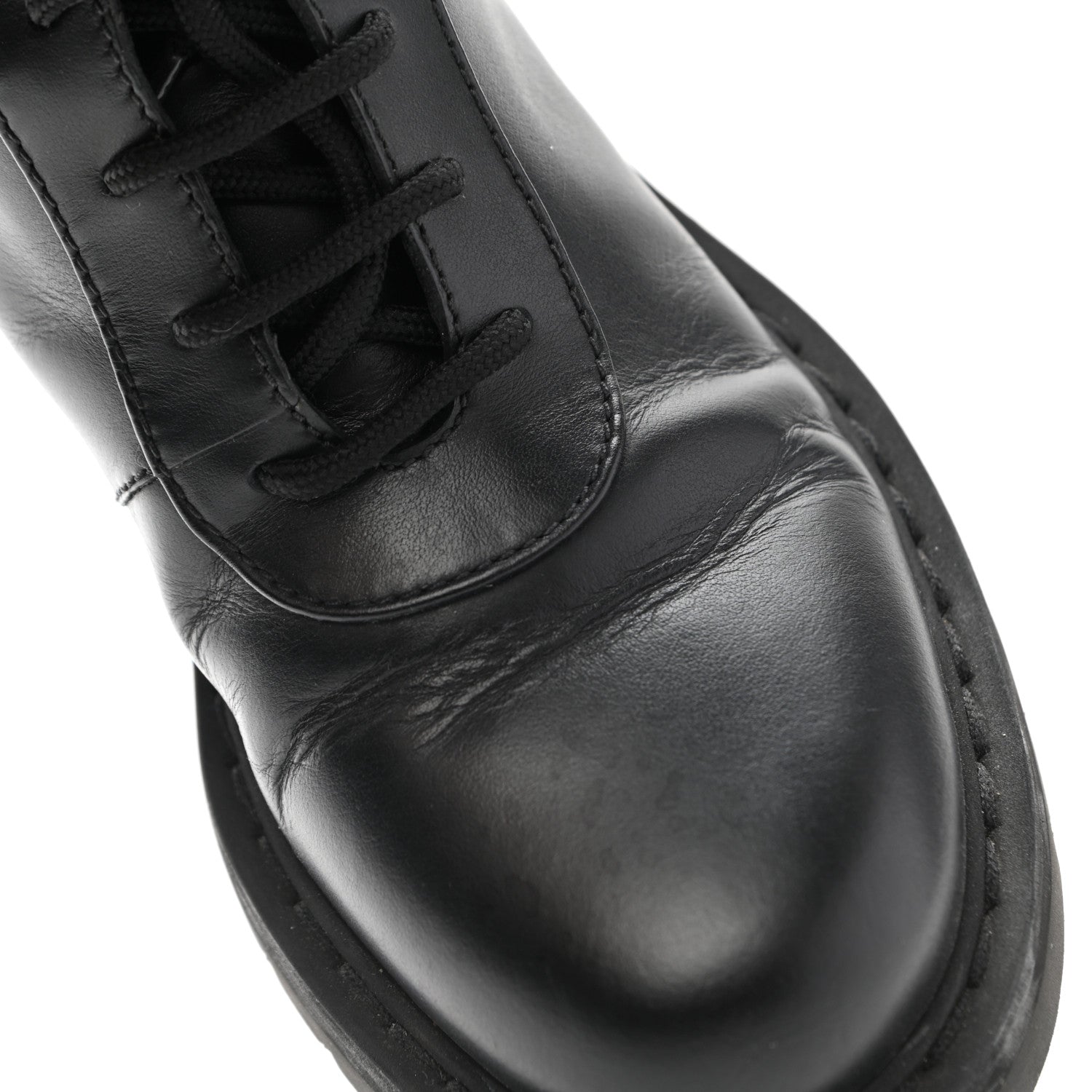Valentino Garavani Calfskin Rockstud 20mm Combat Boots 36 Black 9 of 14