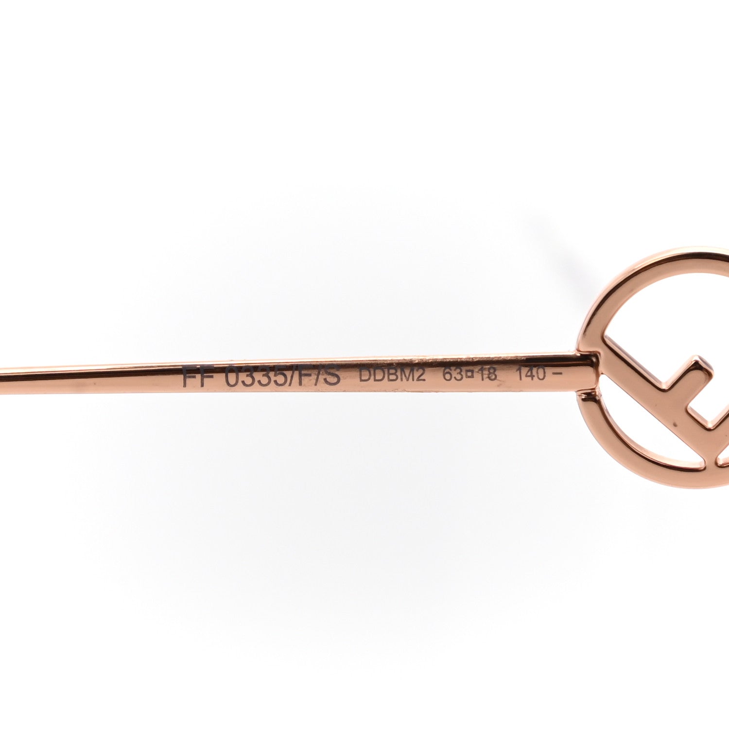 Fendi Metal F is Fendi Sunglasses FF 0335/F/S Gold 5 of 6
