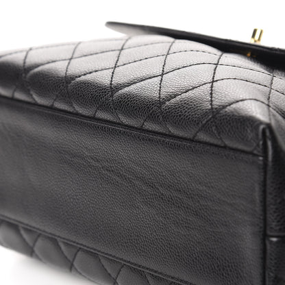 Chanel Caviar Quilted Jumbo Kelly Flap Black 10 of 13