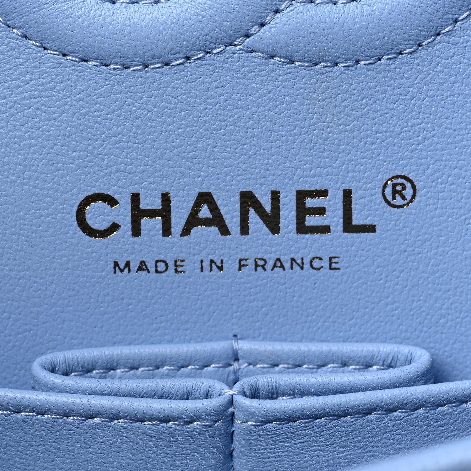 Chanel Caviar Quilted Small Double Flap Light Blue 6 of 9