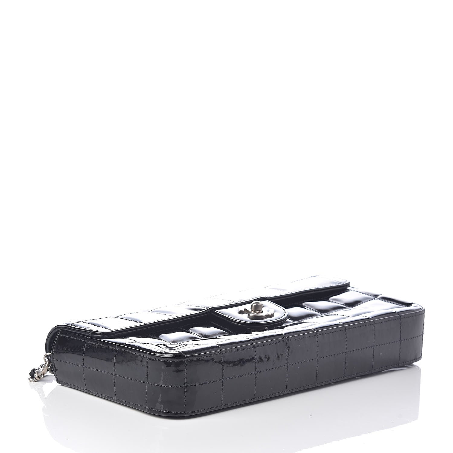 Chanel Patent East West Chocolate Bar Flap Black 4 of 10