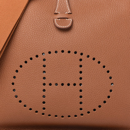 Hermes Taurillon Clemence Evelyne III GM Gold 9 of 11