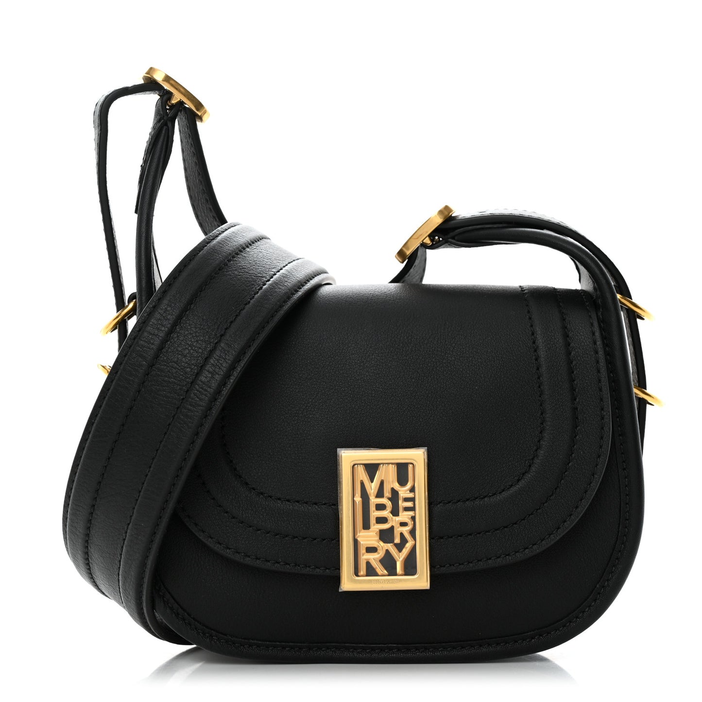 Silky Calfskin Mini Sadie Satchel Black