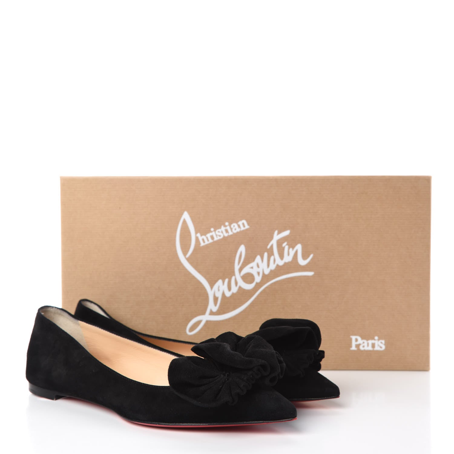 Christian Louboutin Veau Velours Anemosea Flats 36.5 Black 9 of 9