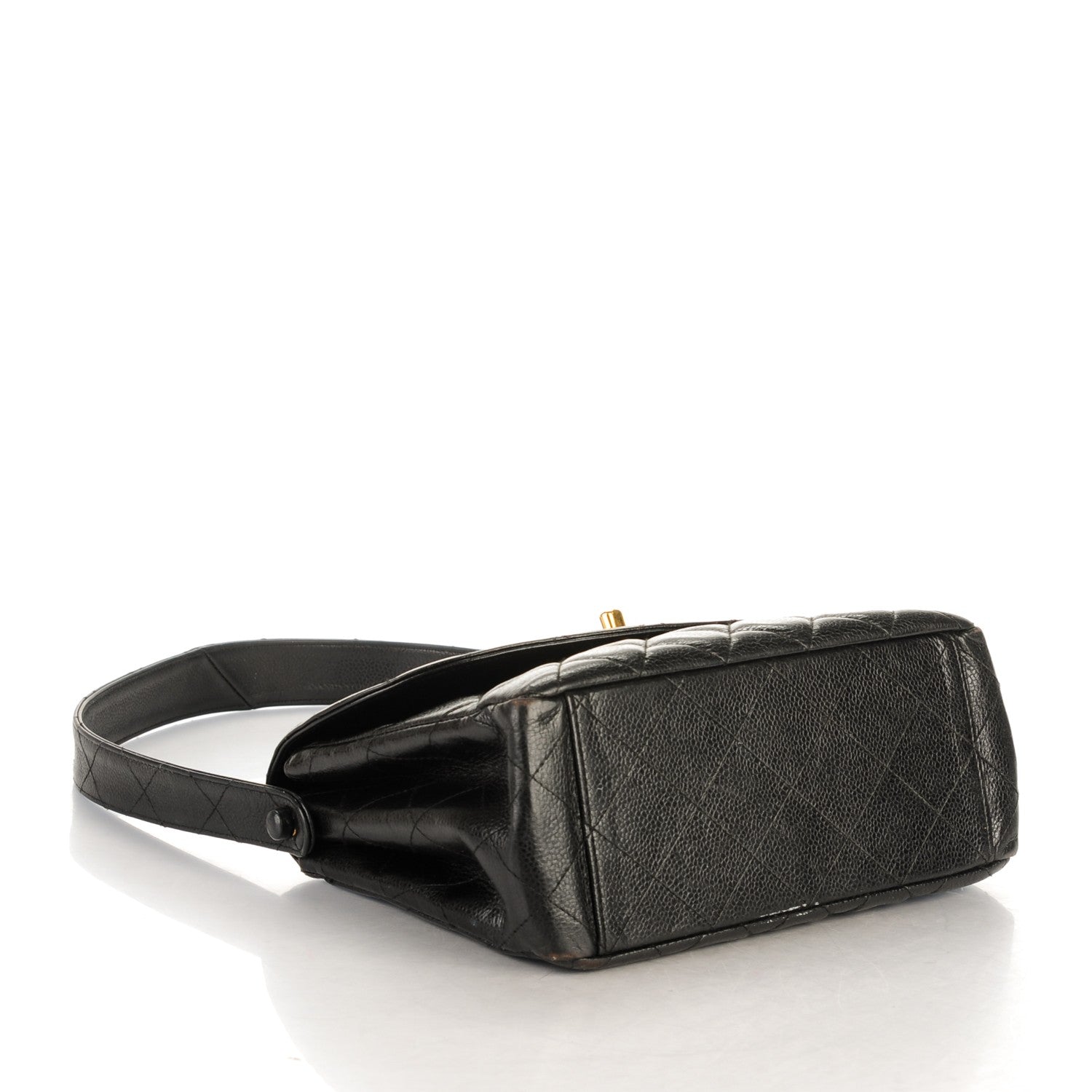 Chanel Caviar Flap Shoulder Bag Black 4 of 10