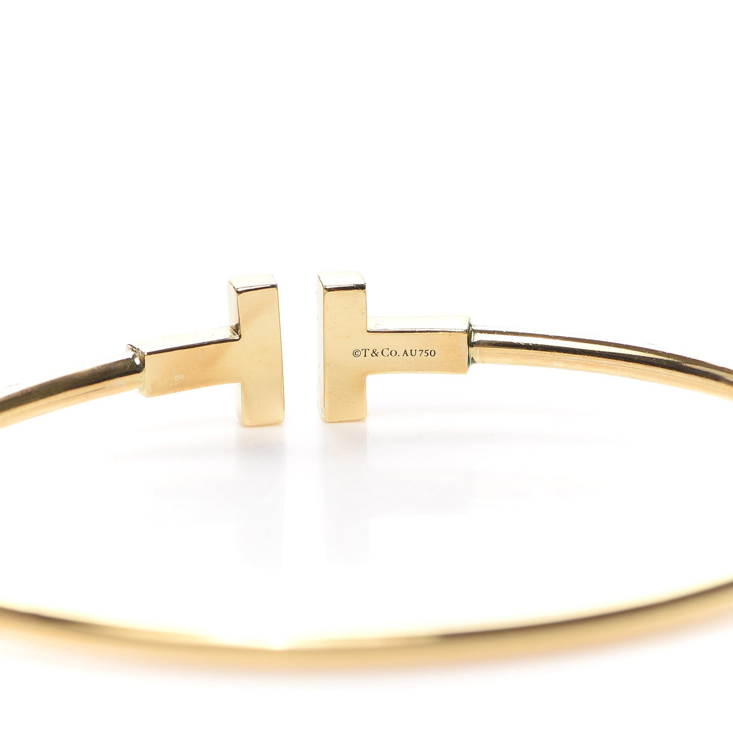 18K Yellow Gold T Wire Bracelet
