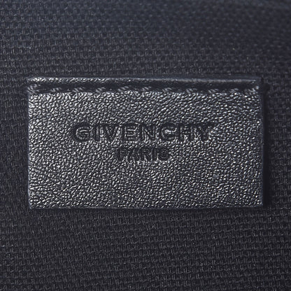 Givenchy Coated Canvas Pansy Print Large Zip Pouch Black 6 of 7