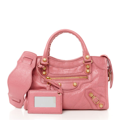 Balenciaga Agneau Giant 12 Gold Hardware Mini City Rose Hortensia 3 of 11