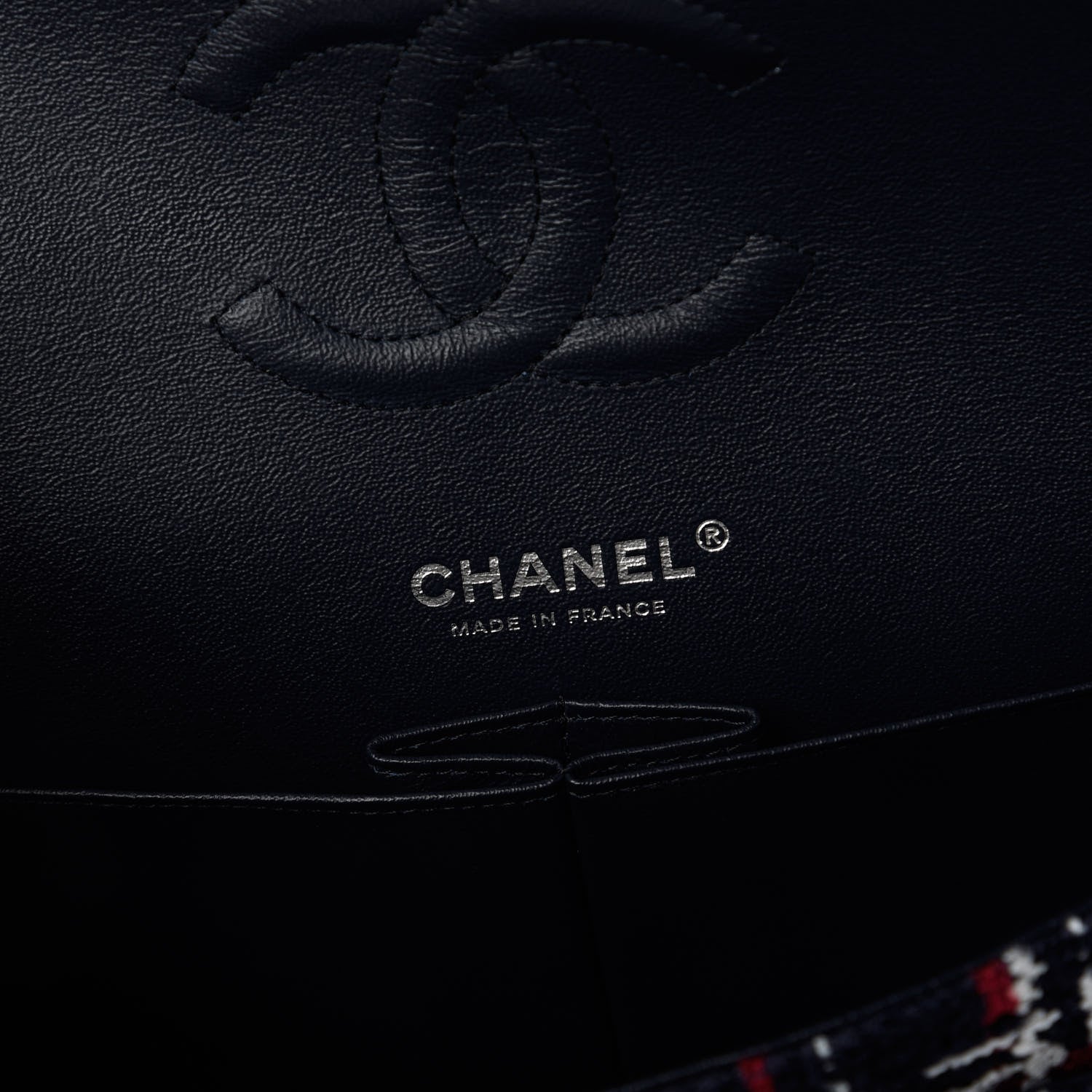 Chanel Tweed Quilted Medium Double Flap Multicolor 8 of 10