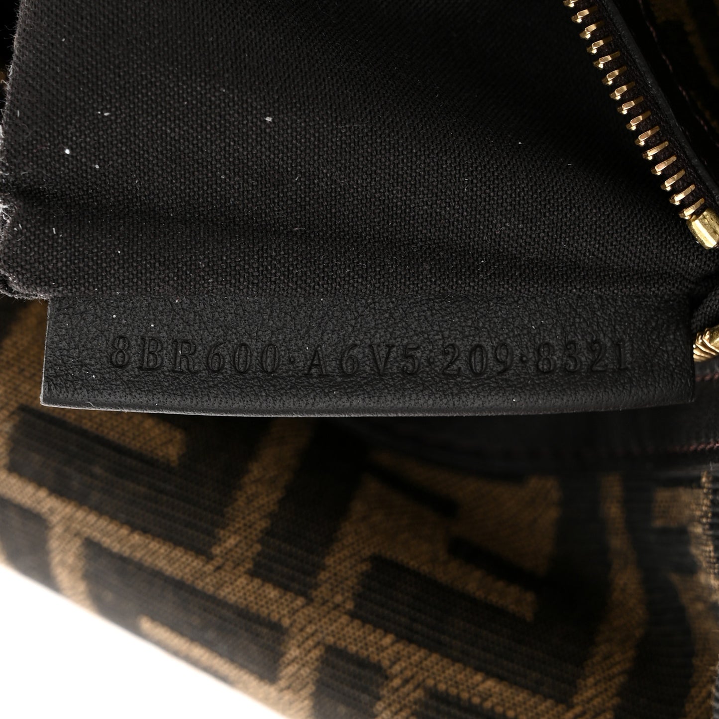 Fabric Jacquard FF 1974 Medium Baguette Tobacco Moro Black