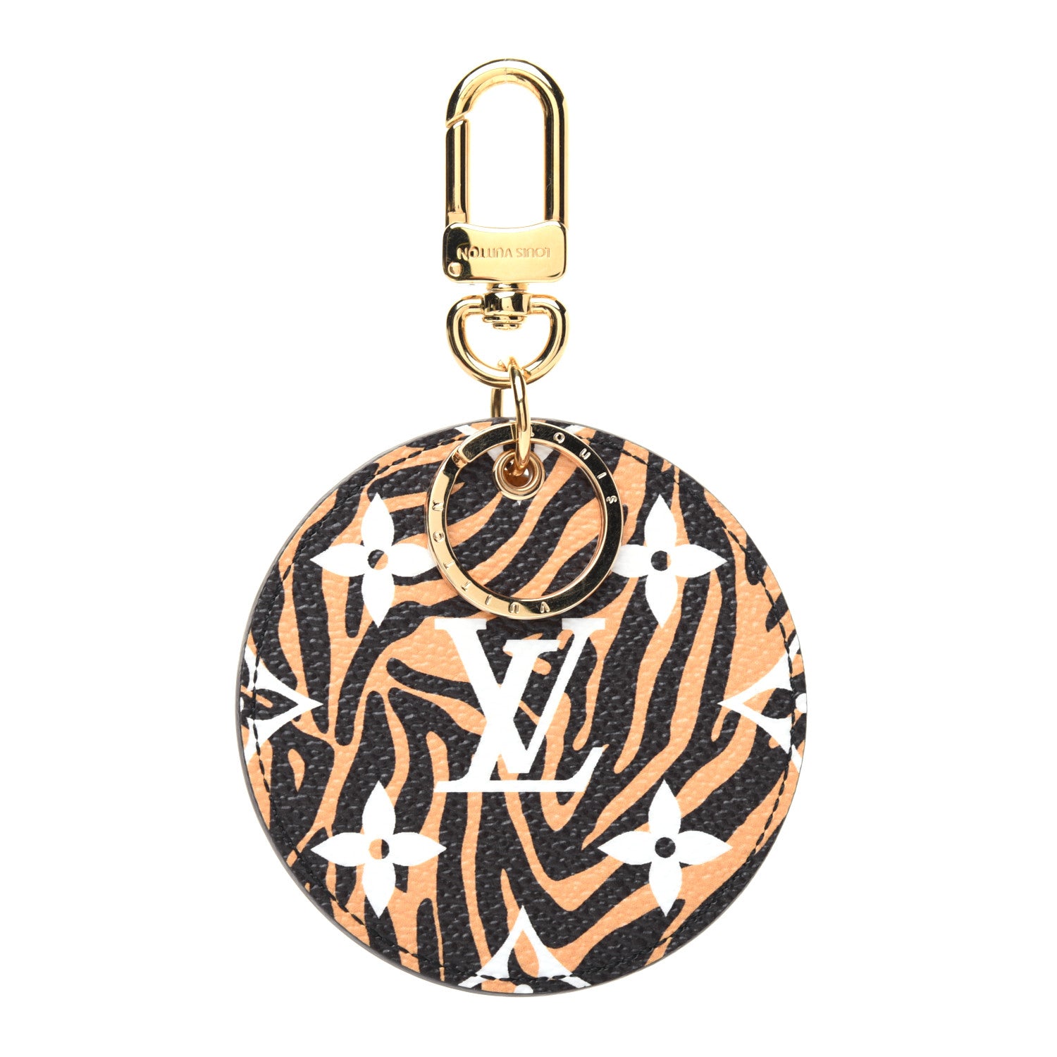 Louis Vuitton Monogram Giant Jungle Bag Charm Key Holder Black 1 of 6