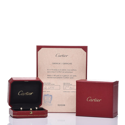 Cartier 18K Pink Yellow White Gold 13mm Trinity Hoop Earrings 8 of 8