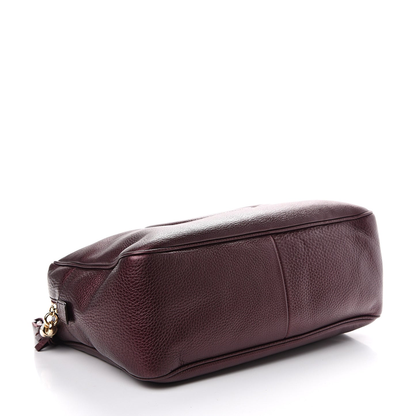Metallic Cellarius Calfskin Medium Soho Bowler Classic Burgundy