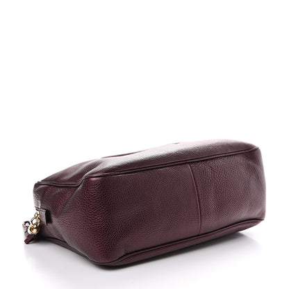 Gucci Metallic Cellarius Calfskin Medium Soho Bowler Classic Burgundy 3 of 10