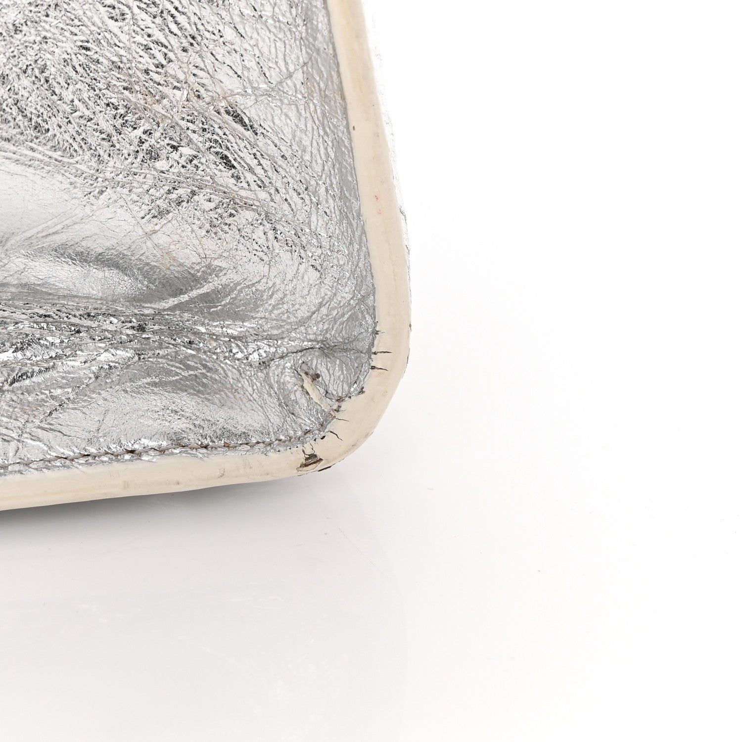 Christian Dior Metallic Calfskin Medium Diorever Flap Silver 16 of 22