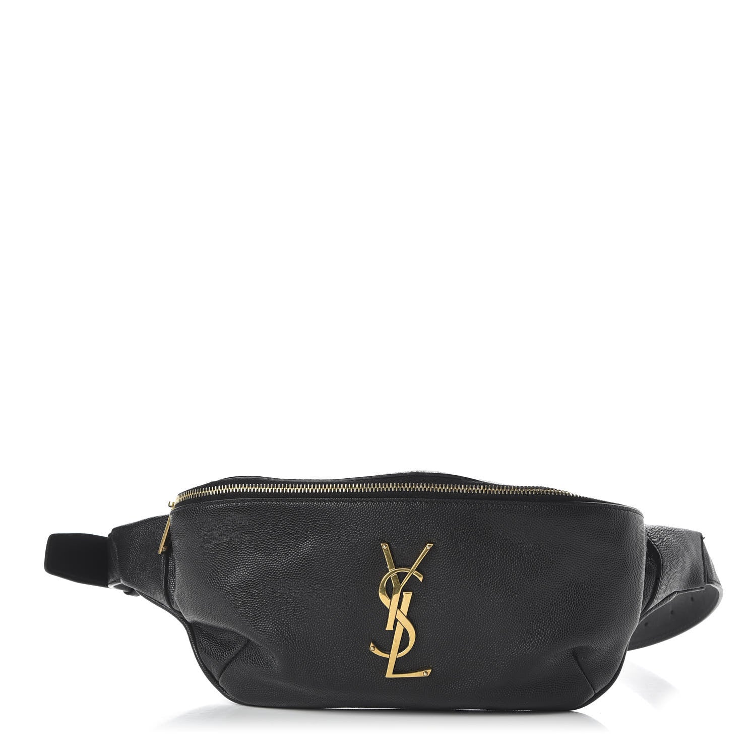 Saint Laurent Grain De Poudre Monogram Belt Bag Black 1 of 9