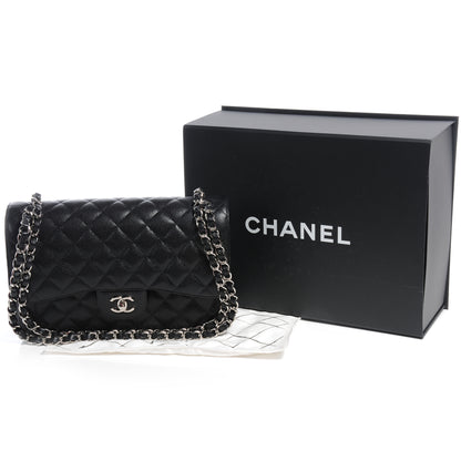 Chanel Caviar Quilted Jumbo Double Flap Black 5 of 8