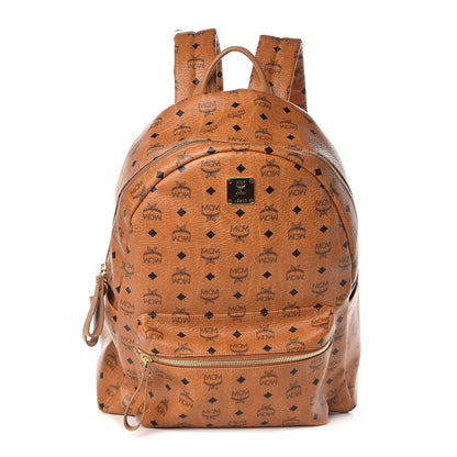 MCM Visetos Large Stark Backpack Cognac 1 of 9