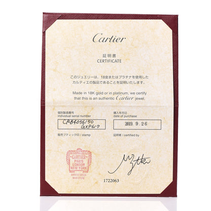 Cartier 18K Yellow Gold Diamond 4mm LOVE Wedding Band Ring 50 5.25 6 of 6